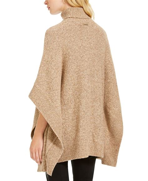 MICHAEL Michael Kors Women's Thermal Turtleneck Poncho